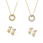 Fervor Montreal Fervor Montreal Two-Tone Reversible Earring & Necklace Set