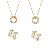 Fervor Montreal Fervor Montreal Two-Tone Reversible Earring & Necklace Set