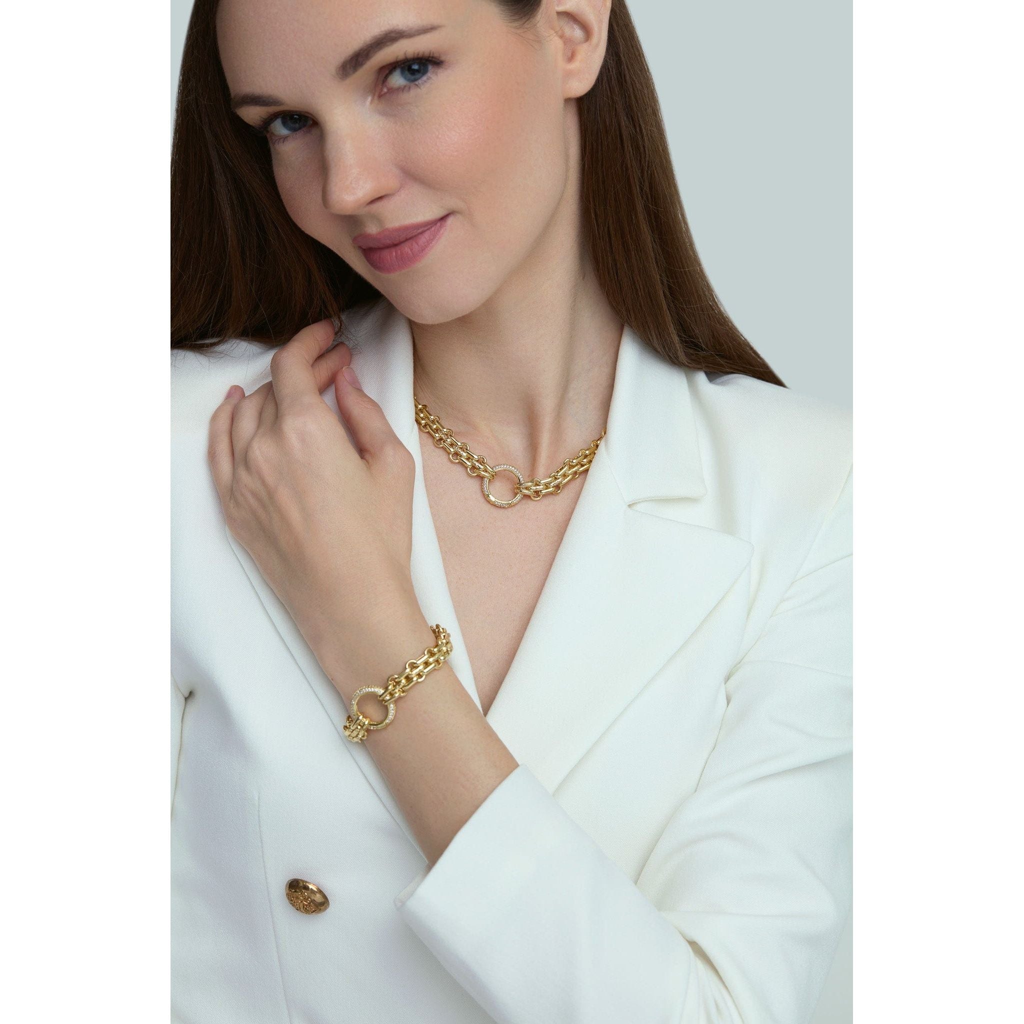 Fervor Montreal Italian Link Necklace and Bracelet Set