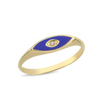 Fervor Montreal Mini Divine Eye Enamel Ring