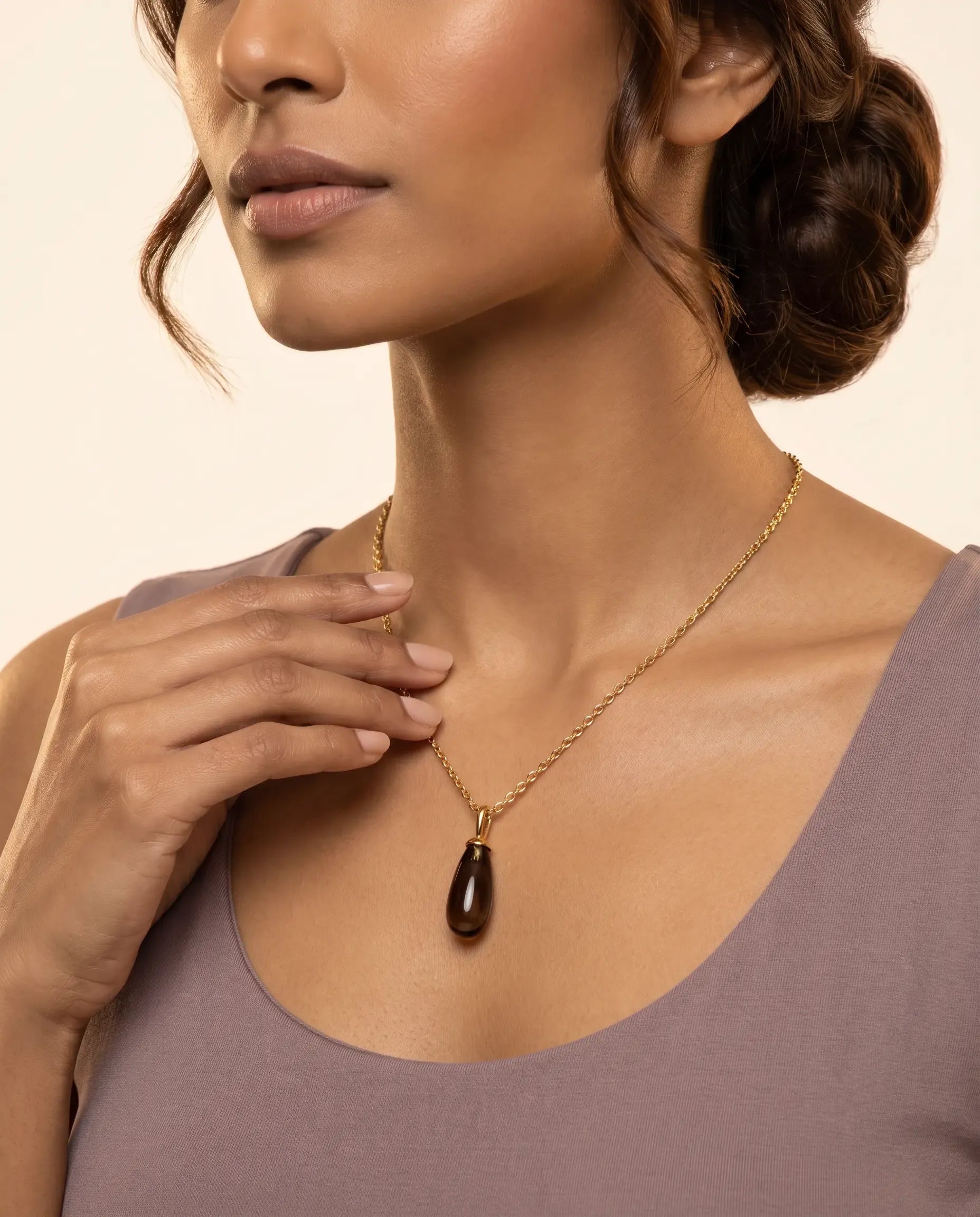Fervor Montreal Necklace Desert Dreams- Chocolate Drop Necklace