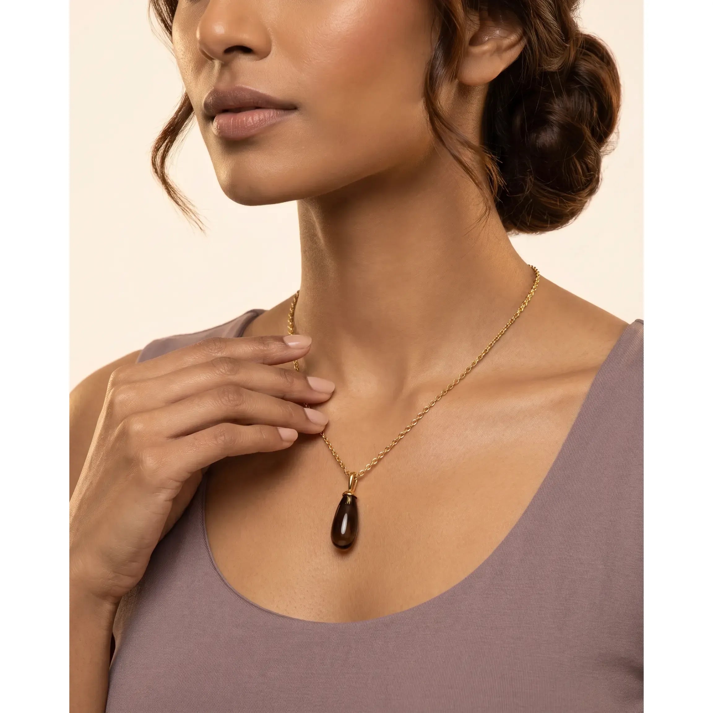 Fervor Montreal Necklace Desert Dreams- Chocolate Drop Necklace