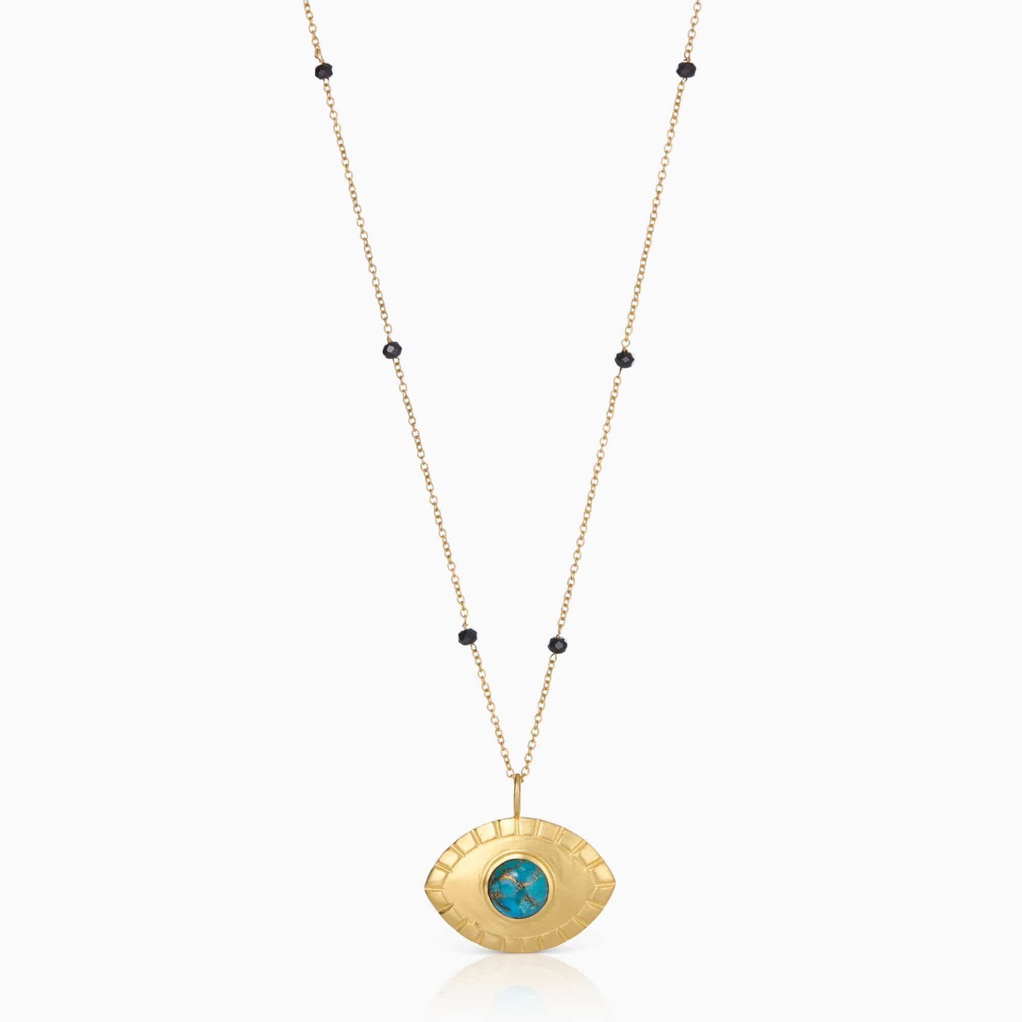 Fervor Montreal Necklace Divine Eye Copper Turquoise Necklace (Large)