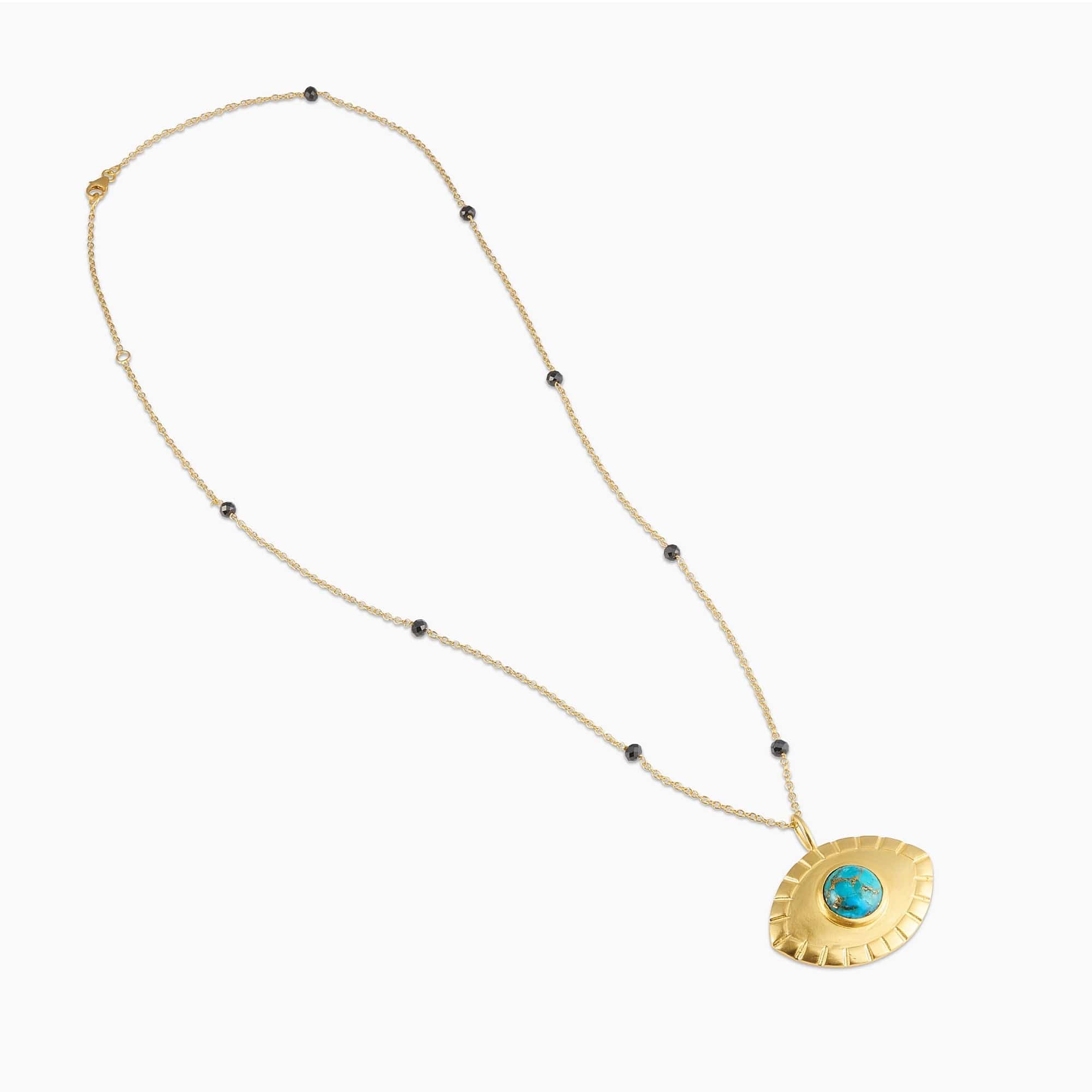 Fervor Montreal Necklace Divine Eye Copper Turquoise Necklace (Large)