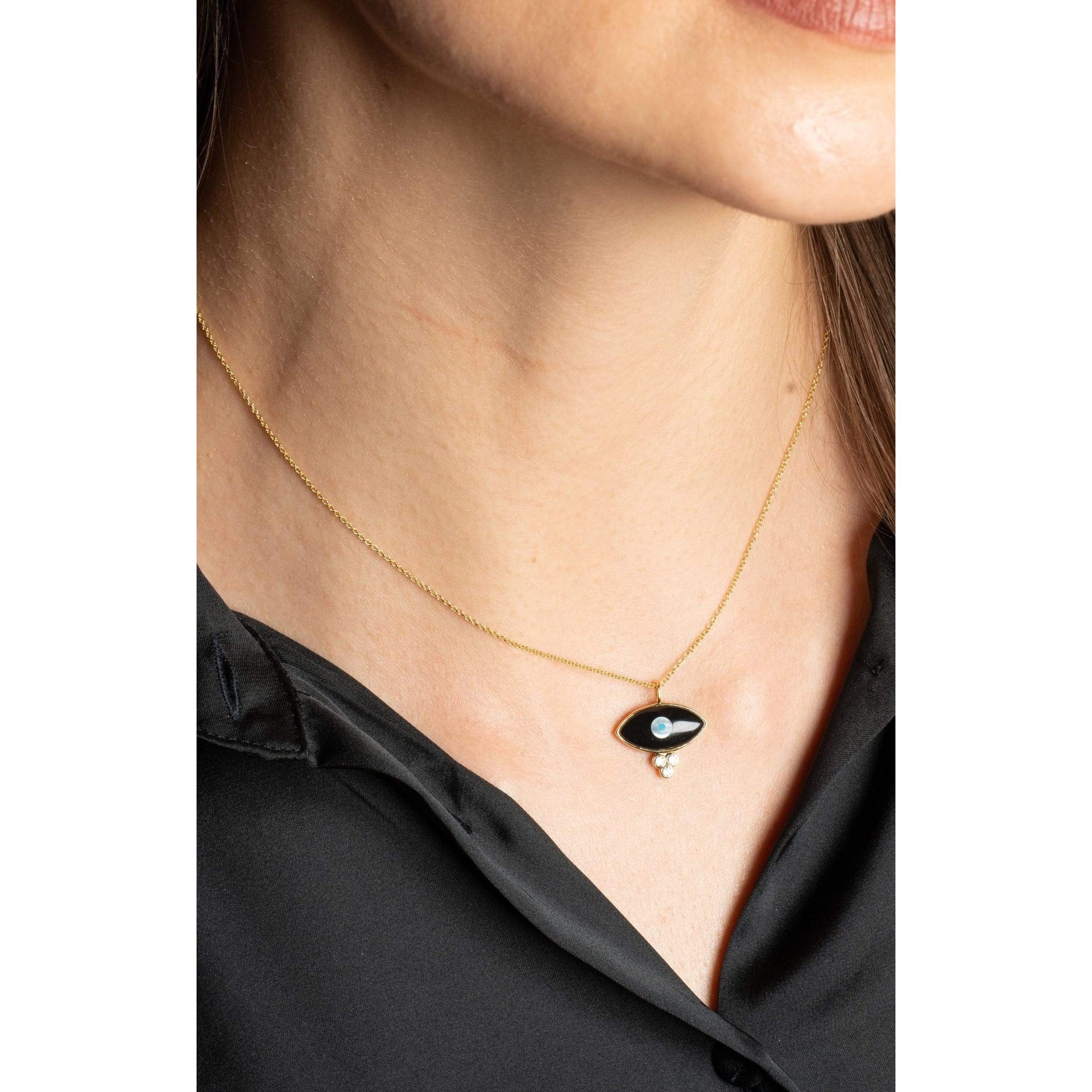 Fervor Montreal Necklace Divine Eye- Dew Drop Lucky Eye Necklace