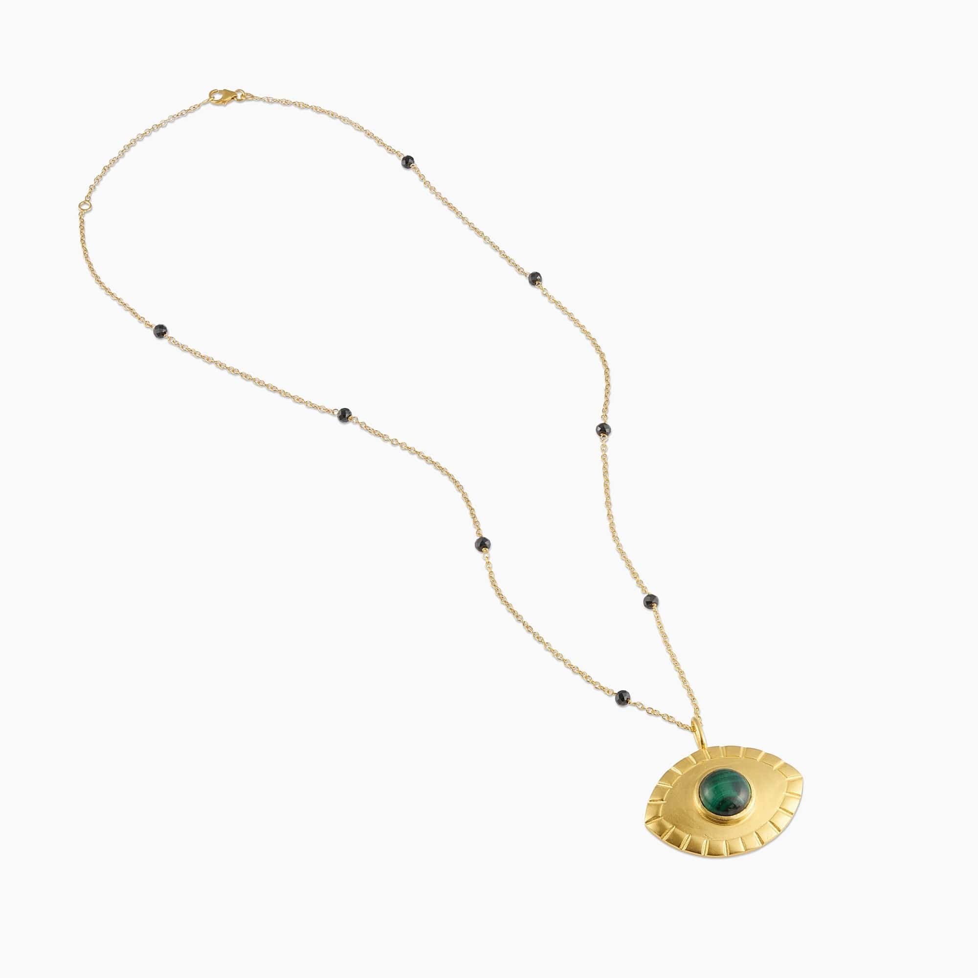 Fervor Montreal Necklace Divine Eye Malachite Necklace (Large)