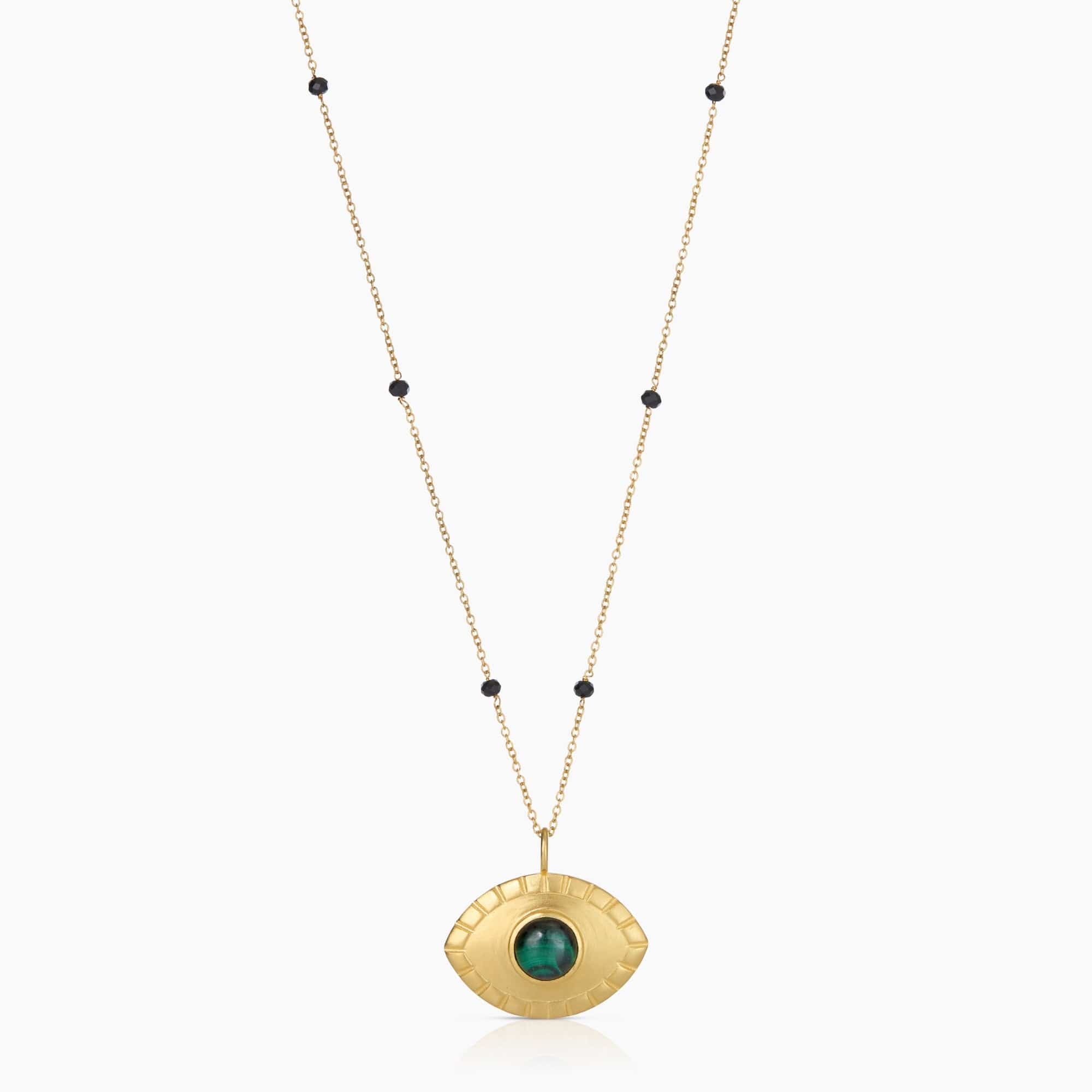 Fervor Montreal Necklace Divine Eye Malachite Necklace (Large)