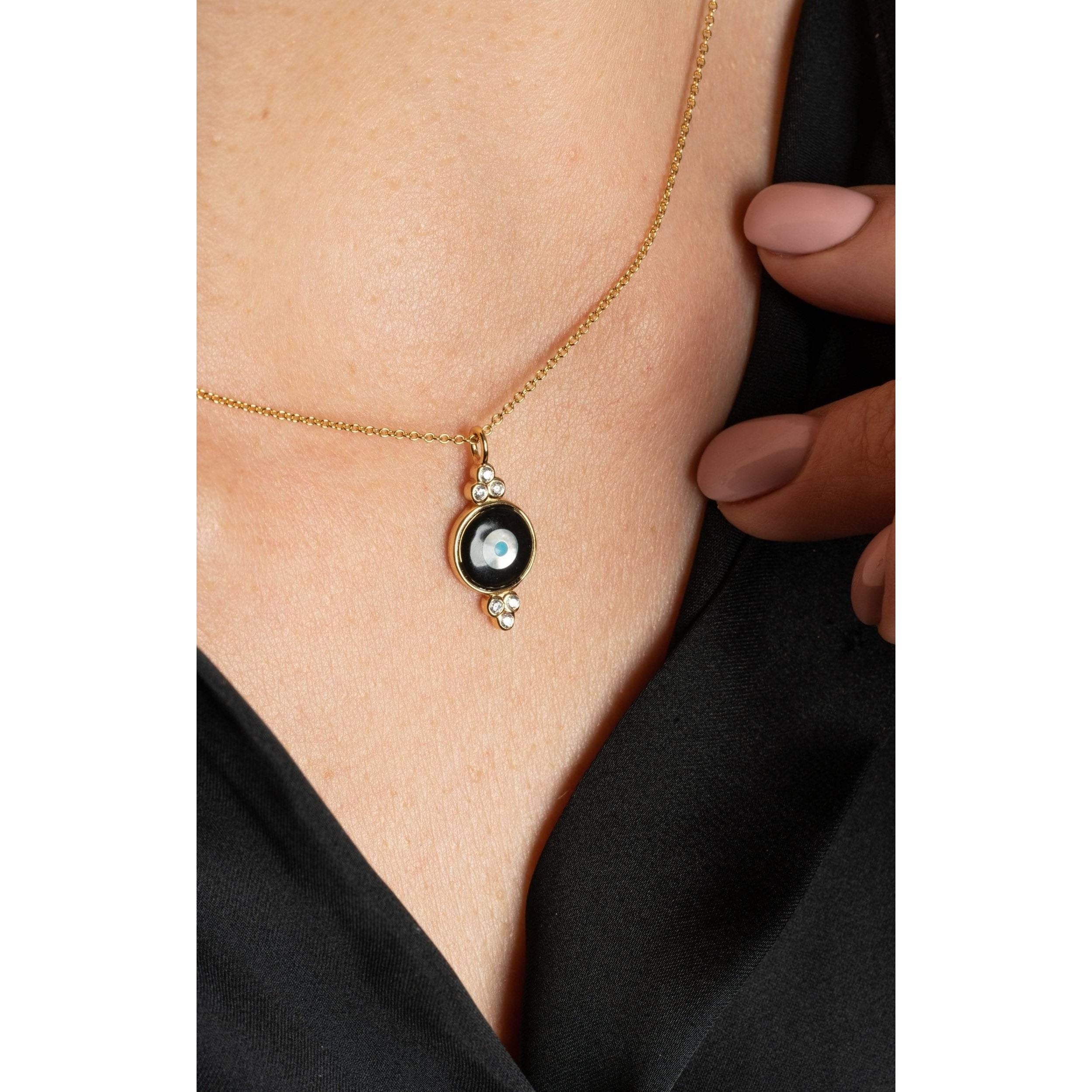 Fervor Montreal Necklace Divine Eye- Round Bubble Lucky Eye Necklace