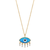 Fervor Montreal Necklace Divine Eye- Synthetic Opal Lower Lash Lucky Eye Necklace