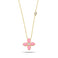 Fervor Montreal Necklace Moroccan Flower Necklace- Barbie Pink