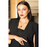 Fervor Montreal Necklace Smoky Quartz Slab Necklace