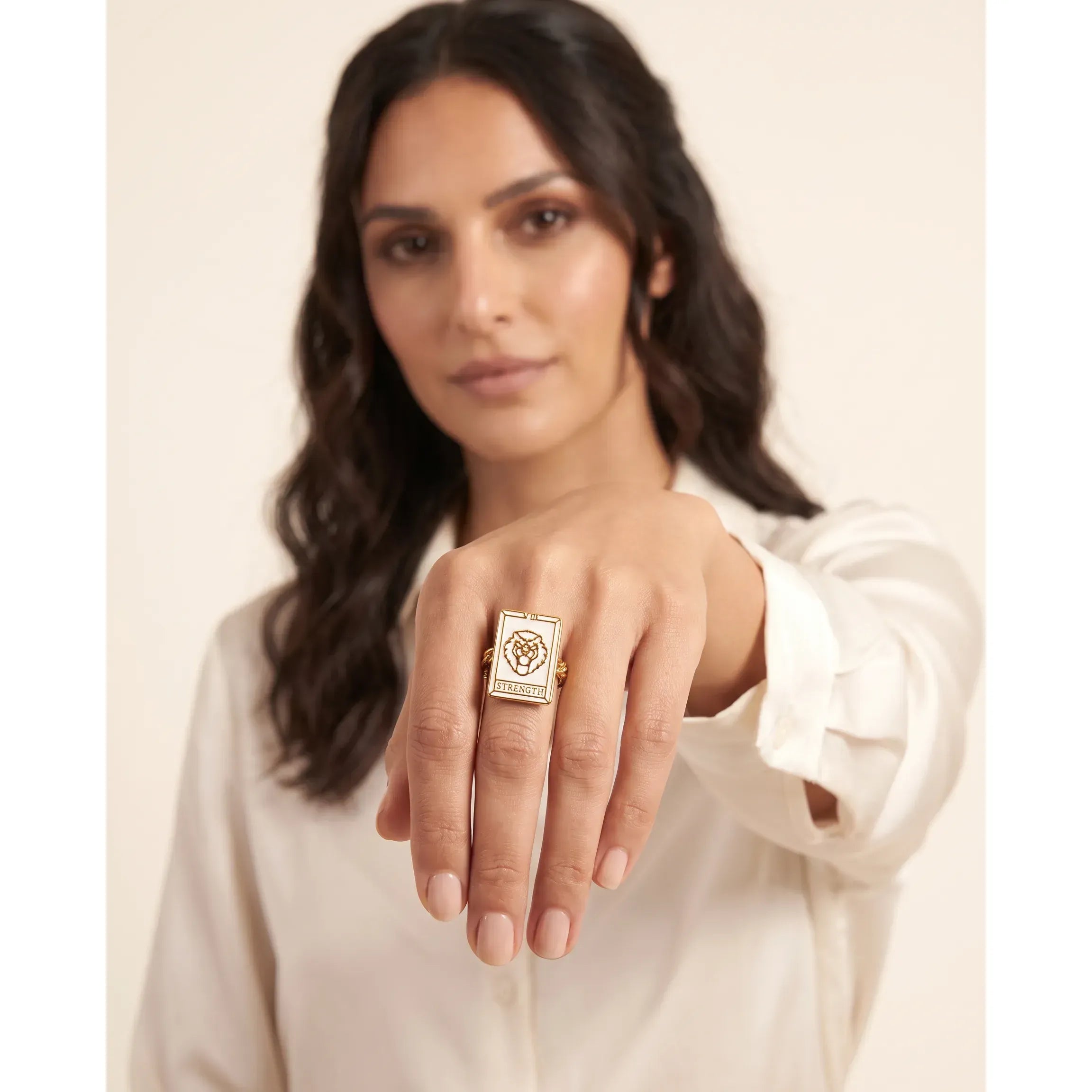 Fervor Montreal Rings Tarot Card- Strength Reversible Ring