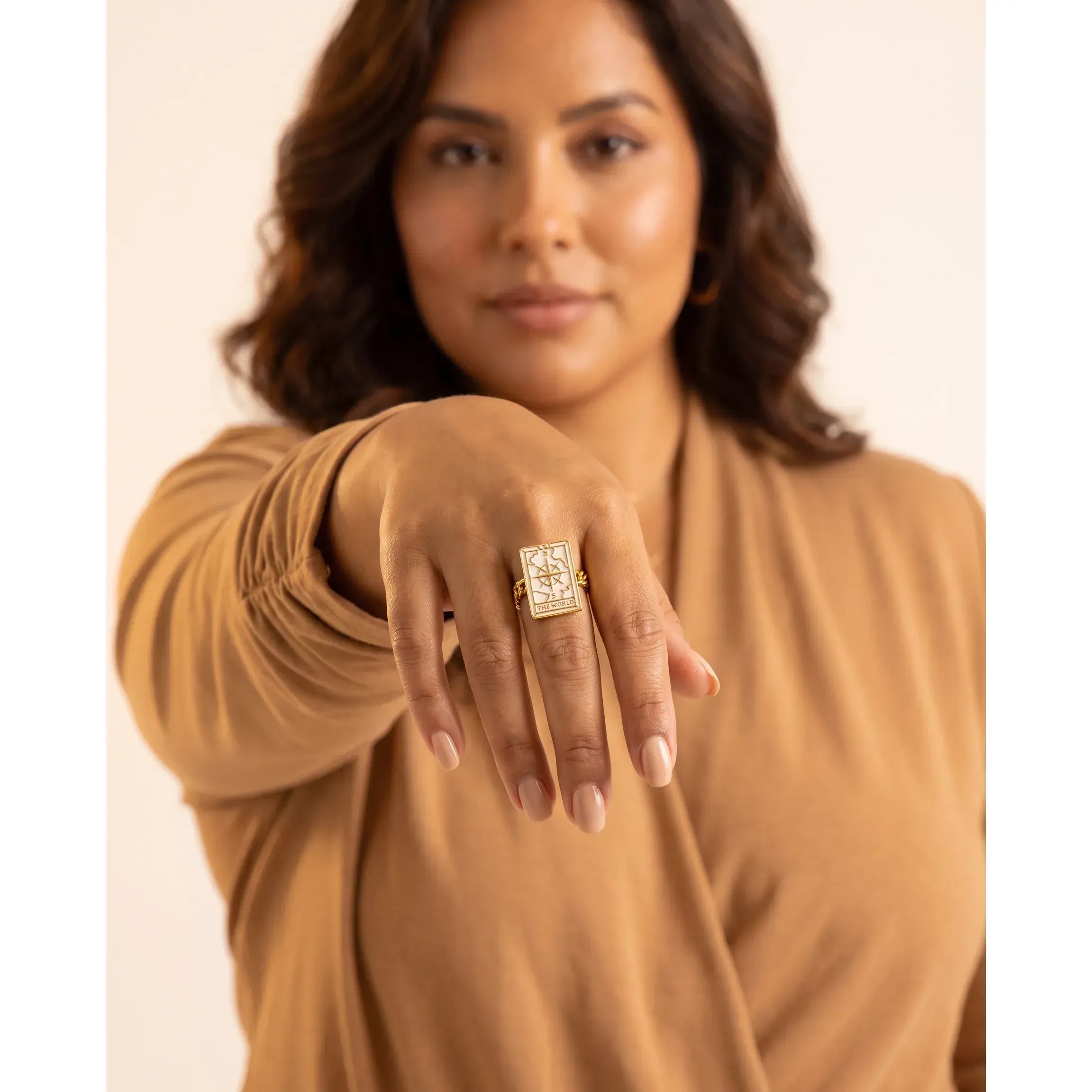 Fervor Montreal Rings Tarot Card- The World Reversible Ring
