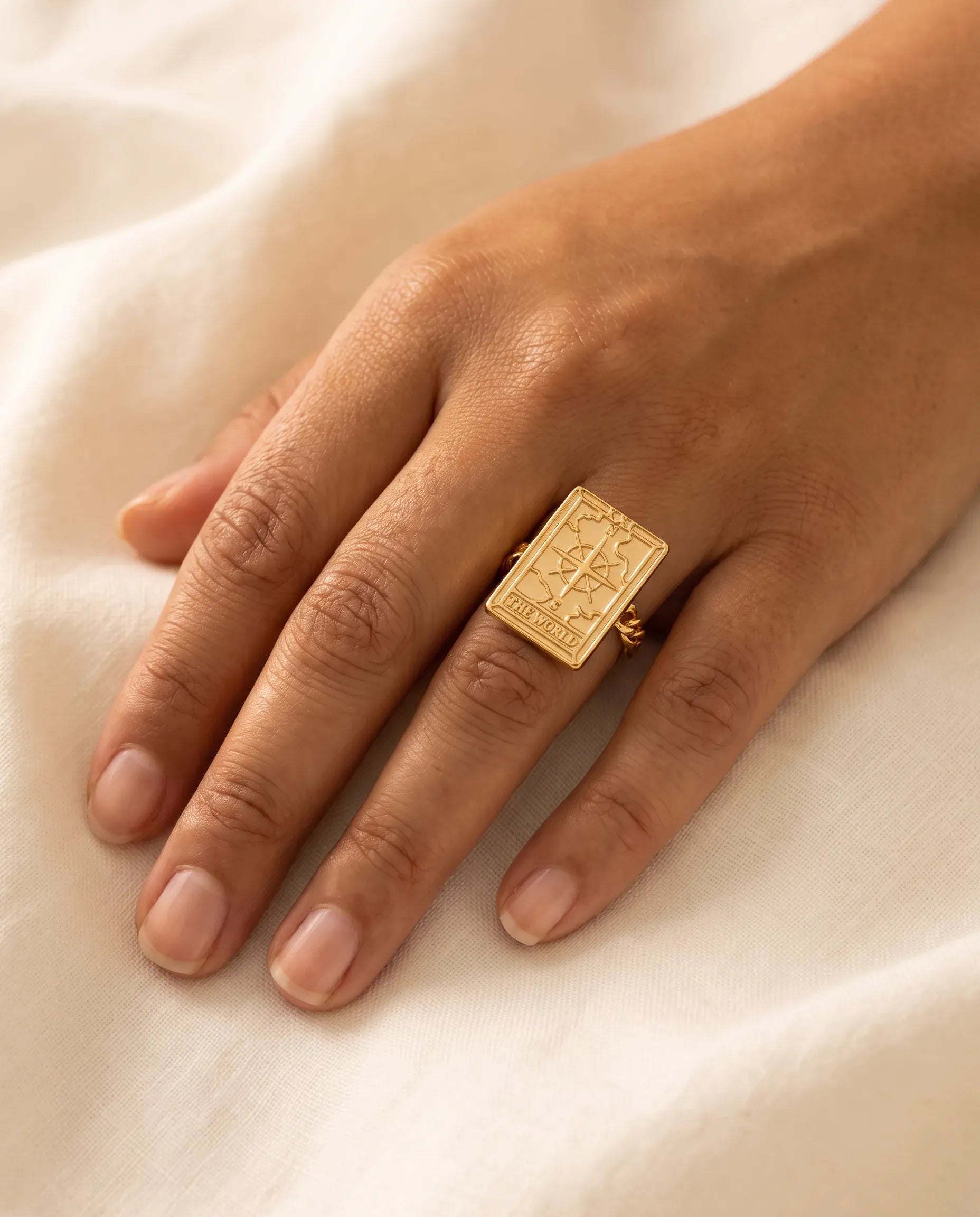 Fervor Montreal Rings Tarot Card- The World Reversible Ring