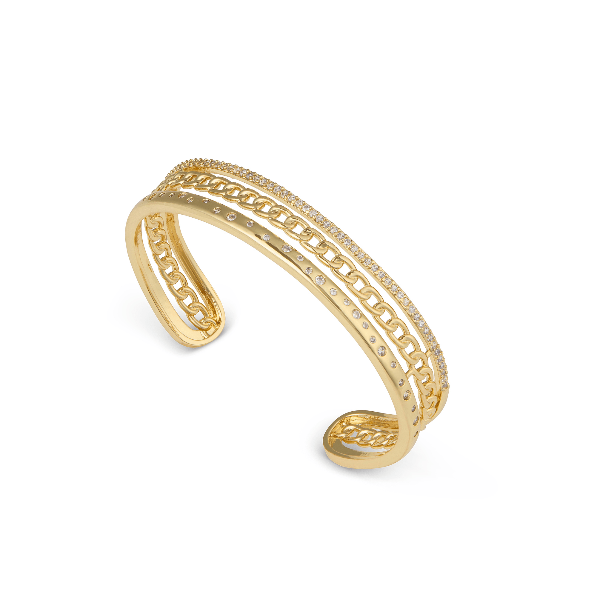 Fervor Montreal Santorini Gold Cuff Bangle