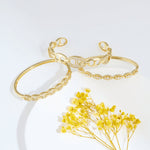 Fervor Montreal Sicily Gold Cuff Bangle