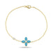 Fervor Montreal Vintage Blue Moroccan Flower Bracelet