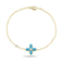 Fervor Montreal Vintage Blue Moroccan Flower Bracelet