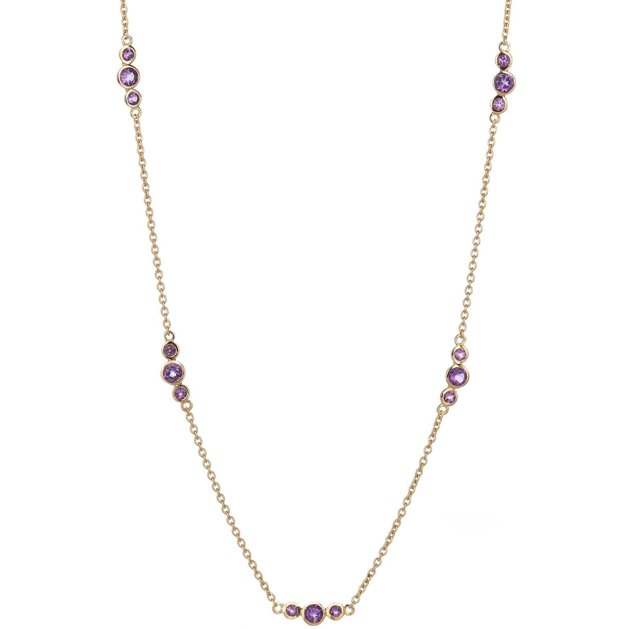 Fervor Montreal African Amethyst Bubbles Necklace