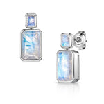 Fervor Montreal Earrings Angelina Rainbow Moonstone Earrings