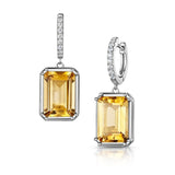 Fervor Montreal Earrings Dangle Dazzling Citrine Earrings