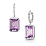 Fervor Montreal Earrings Dangle Dazzling Pink Amethyst Earrings