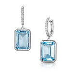 Fervor Montreal Earrings Dangle Dazzling Sky Blue Topaz Earrings