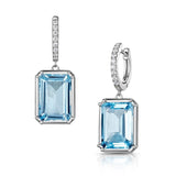 Fervor Montreal Earrings Dangle Dazzling Sky Blue Topaz Earrings