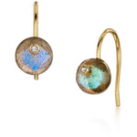 Fervor Montreal Earrings Labradorite Disc Earrings