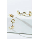 Fervor Montreal Earrings Lemon Quartz and Citrine Hoop Earrings