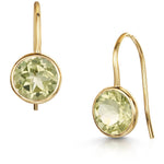 Fervor Montreal Earrings Lemon Quartz Fish Hook Earrings