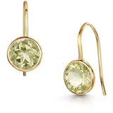 Fervor Montreal Earrings Lemon Quartz Fish Hook Earrings