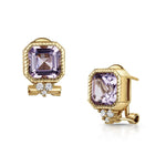 Fervor Montreal Earrings Pink Amethyst Asscher Cut Earrings