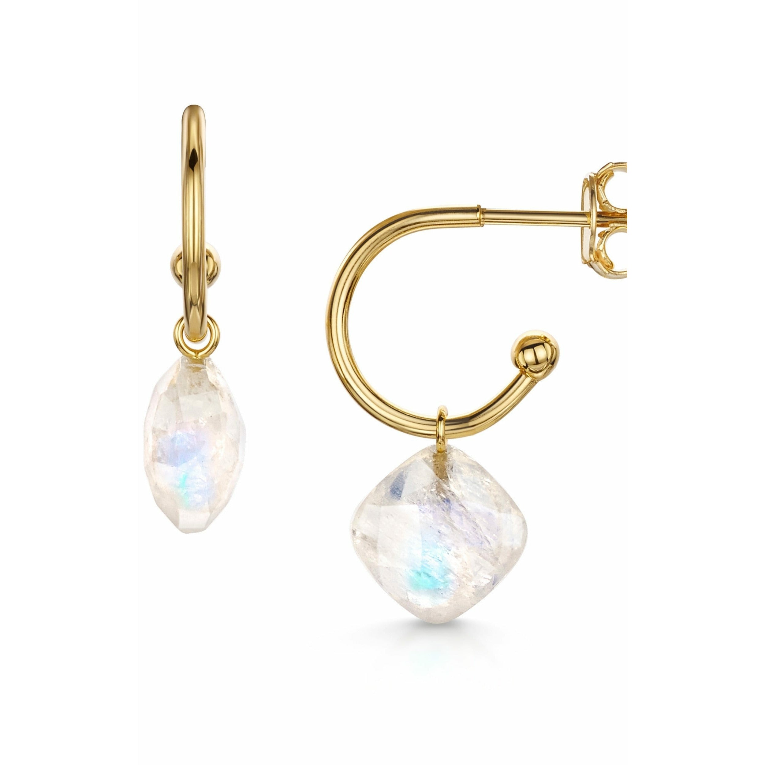 Fervor Montreal Earrings Rainbow Moon Stone Hanging Tile Earring