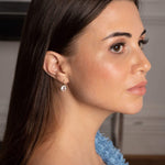 Fervor Montreal Earrings Rose Quartz Cushion Cut Fish Hook Earrings
