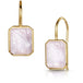 Fervor Montreal Earrings Rose Quartz Triplet Octagon Fish Hook Earrings