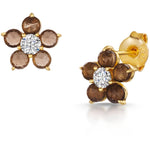 Fervor Montreal Earrings Smoky Quartz Daisy Earrings