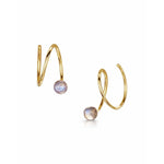 Fervor Montreal Earrings Spiral Labradorite Earrings