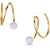 Fervor Montreal Earrings Spiral Rainbow Moonstone Earrings