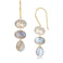 Fervor Montreal Earrings Three Link Labradorite Earrings