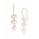 Fervor Montreal Earrings Three Link Rose Quartz Earrings