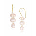 Fervor Montreal Earrings Three Link Rose Quartz Earrings