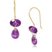 Fervor Montreal Earrings Two Link Amethyst Earrings