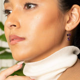 Fervor Montreal Earrings Two Link Amethyst Earrings