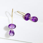 Fervor Montreal Earrings Two Link Amethyst Earrings