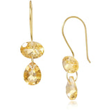 Fervor Montreal Earrings Two Link Citrine Earrings