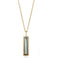 Fervor Montreal Elongated Baguette Green Amethyst Necklace