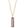 Fervor Montreal Elongated Baguette Pink Amethyst Necklace