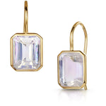 Fervor Montreal Mother of Pearl Triplet Octagon Fish Hook Earrings