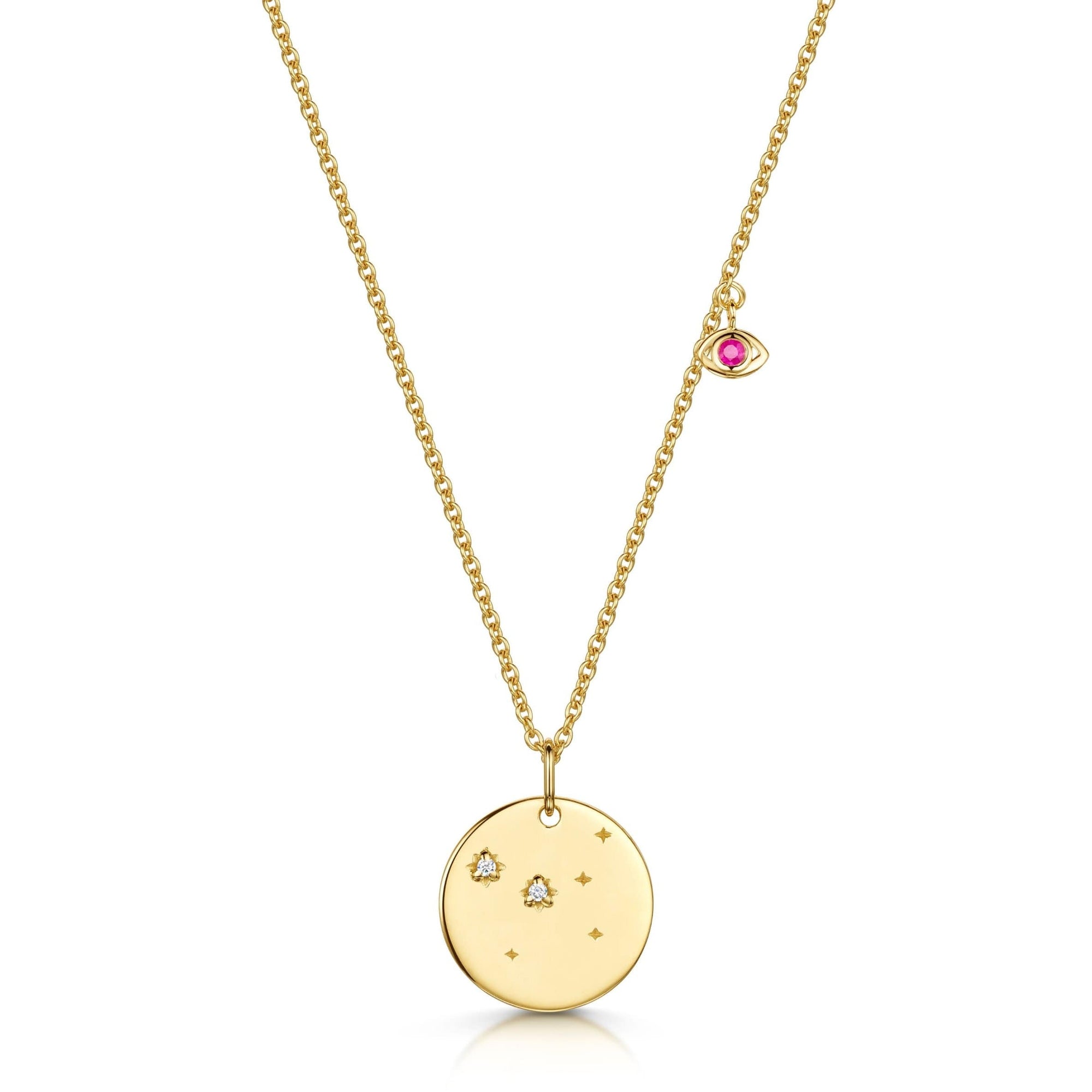 Fervor Montreal Necklace Cancer Double-Sided Zodiac & Constellation Necklace